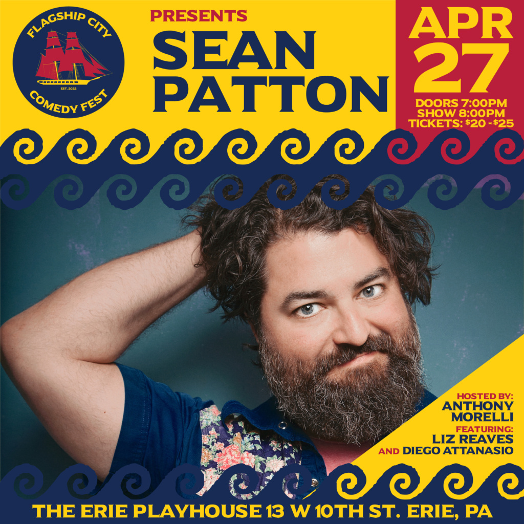 Sean Patton, April 27 at the Erie Playhouse